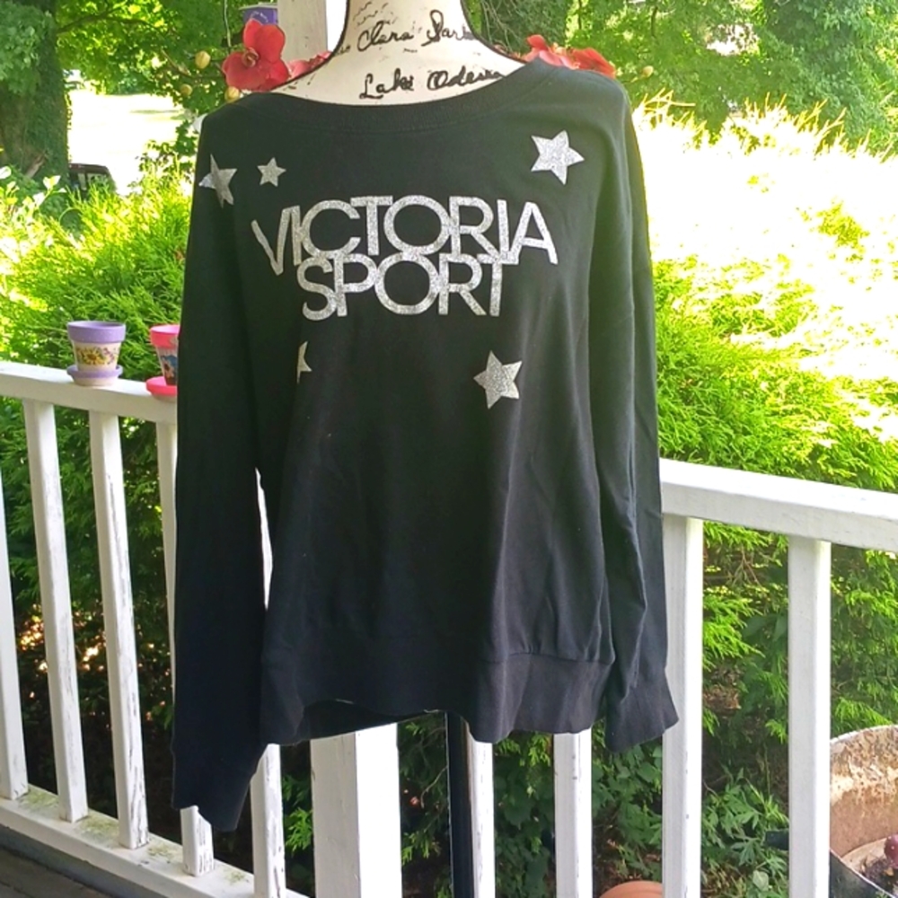 VICTORIA'S SECRET SPORT Glittery Sweatshirt Large